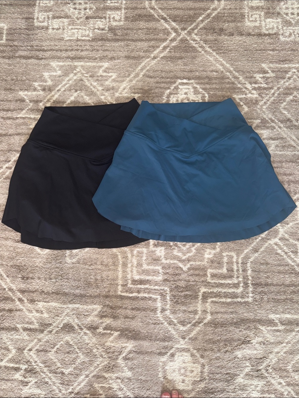 ODODOS Women’s Tennis Skirts W Pocket Crossover High Waisted Built in Shorts